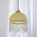 French Retro Glass Jellyfish Tassel Chandelier for Bedroom Decoration - Ljojo