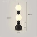 Italian Medieval Art Gourd Floor Lamp Bauhaus Designer Standing Light by Ljojo