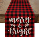 Christmas Tree Printed Table Runner by Ljojo: Festive Home Party Decor