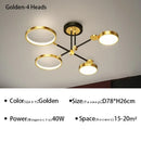 Modern Aluminum LED Ceiling Light Luxury for Living Room Dining Home Indoor, Ljojo Designer Lighting