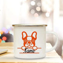 Enamel Dog Mom Custom Mug - Ljojo Dog Lovers Tea Cup Best Gift