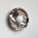 Modern Minimalist Round Jade Stone LED Wall Pendant Light Hanging Lamp by Ljojo