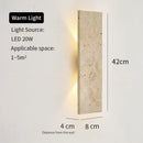 Ljojo 18W LED Natural Stone Wall Lights for Outdoor Waterproof Lighting