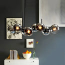 Glass Chandelier Nordic Style Black Ball Pendant Light for Dining Kitchen Living Room by Ljojo