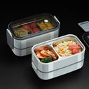 Ljojo 304 Stainless Steel Insulated Lunch Box Microwave Safe for Students at Work