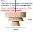 Large Japanese Woven Rattan Pendant Light for Wabi Sabi Restaurant Ljojo