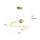 French Style Living Room Chandelier Light Luxury Creative Dining Table Bar Hanging Line Lamp Pearl String Pendant Lighting by Ljojo