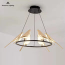 Ljojo Magpie Bird Chandelier Modren Style Pendant Light - Children's Room Decor