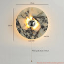 Ljojo Marble LED Wall Lights: Modern Minimalist Bedroom Kitchen Decor