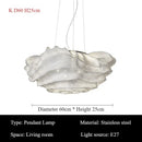 Italian Stainless Steel Pendant Lights Modern Hanging Chandeliers for Living Room Kitchen - Ljojo