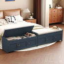 Ljojo™ Shoe Storage Bench with Cushioned Seat, Wooden Entryway Shoe Cabinet