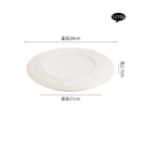 Ljojo Matte Wave Ceramic Dessert Plate Set - Molecular Cuisine Tableware