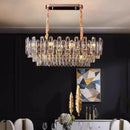 Nordic Gold LED Crystal Chandelier | Luxury Ceiling Light for Dining & Living Room | Ljojo