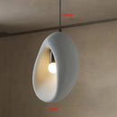 Ljojo Irregular Resin LED Hanging Lamp Wabi-sabi Nordic Creative Home Decoration LED