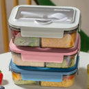 Ljojo Lunch Box Set: Leakproof, Microwave Safe, Divided, for Office Workers, Picnic, Camping