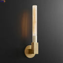 Ljojo Loft America Country LED Wall Lamp in Copper Glass for Bedroom, Living Room, Bathroom