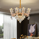 Ljojo Luxury Crystal Chandelier for Living Room, Dining Room, Bedroom