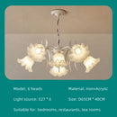 Ljojo French Retro Style Led Bedroom Chandelier Wall Lamp Cream Flower Creative Design