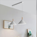 Ljojo Modern Art Iron Wood Pendant Lamp for Bedroom and Dining Room
