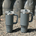 Ljojo 40oz Tumbler Cup Stainless Steel Insulated Coffee Mug with Straw