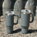 Ljojo 40oz Tumbler Cup Stainless Steel Insulated Coffee Mug with Straw