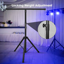 Ljojo™ Adjustable DJ Tripod Stand with Top T Bar for Lighting Fixtures
