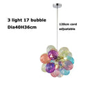 Nordic Glass Ball Chandelier for Dining Room and Bedroom Decor by Ljojo