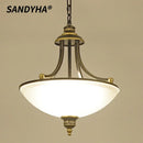 Rural Style American Retro Pendant Light Chandelier LED Fixture for Bedroom Living Room - Ljojo