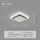 Ljojo Modern Acrylic LED Ceiling Lamp Gold Black Aisle Lights For Bedrooms Hallway Balcony