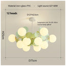 Nordic Style Led Chandeliers | Green Magic Beans Pendant Lamp for Home Decor by Ljojo