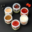 Ljojo 100ml Leak-proof Sauce Cup with Lid - Portable Reusable Salad Dressing Container