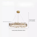 Luxury Crystal Chandelier Modern Led Pendant Light for Living Room Hotel Villa Bedroom Dining Room
