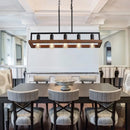 Ljojo Loft 5-Head Iron Pendant Light for Living Room and Restaurant