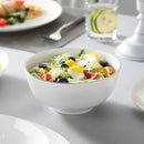 Ljojo 16/32-Piece White Bone Tableware Set with Golden Rim, Dinnerware & Bowl Set