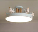 LED Unicorn Eye Protection Ceiling Light Dimming with RC for Children's Bedroom Ljojo