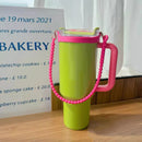 Ljojo 30/40 oz Silicone Tumbler Handle - Portable Cup Strap for Stanley Cup