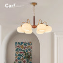 Large Log Style French Cream Chandelier by Ljojo - Persimmon Chandelier for Living Room