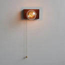 Ljojo Walnut Wood Retro LED Wall Lamp Stylish & Energy Efficient Lighting for Foyer Bedrooms