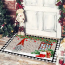 Christmas Dwarf Print Floor Mat for Living Room and Balcony Decoration by Ljojo