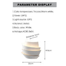 Ljojo 4-Layer White Metal Wall Lamp Modern Creative Light for Bedroom Living Room