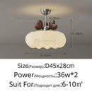 Ljojo Walnut Deer Horn LED Pendant Light for Bedroom Living Room Indoor Lighting Fixture