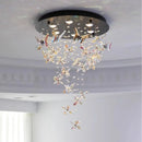 LED Butterfly Crystal Chandelier Light Fixture Modern Luxury Art Home Decor Ljojo