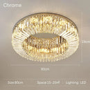 High-end Crystal Round Chandelier for Living Room & Bedroom Decor by Ljojo