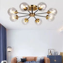 LED Ceiling Lamp Stylish Bubble Glass Flower Pendant Light by Ljojo for Home Decor