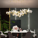 Luxury Ginkgo Leaf Chandelier Pendant Lamp for Living Room by Ljojo