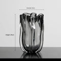 Ljojo™ Glass Vase Floral Decoration - Elegant Arrangement for Home, Living Room, Porch