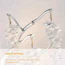 K9 Crystal Ceiling Chandelier Light - Elegant Chrome Finish for Bedroom, Living Room, Dining Room