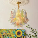 Murano Colorful Glass Petal Chandelier | Country Design LED Lighting by Ljojo