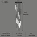 Large Staircase Chandelier LED Long Lamp for Home Hotel Hall Suspension Ljojo Chandelier Lighting