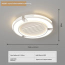 Ceiling Fan Bladeless with Light Cold Warm Mode LED Remote Control for Living Room by Ljojo